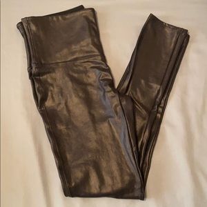 Matte Faux Leather Spanx